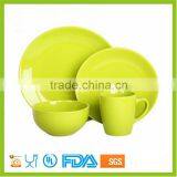 Wholesale Spanish Style 16pcs Glazed Stoneware Ceramic Dinnerware Set thumbnail-1