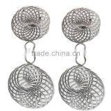 316l Stainless Steel Round Pendant Dangles Fashion Earring Designs New Model Earrings
