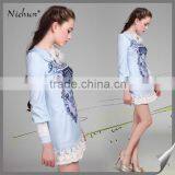 2015 Fashionable Long Sleeve Pencil Printed Young Girl Dress thumbnail-1