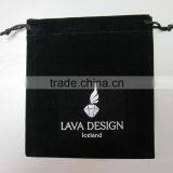 Custom Black Large Lowest Velvet Holiday Gift Bag With Golden Logo/holiday Fabric Gift Bags thumbnail-2