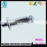 HIGH QUALITY OPEN END FACTORY RECESSED CROWN ALUMINUM BLIND PEEL RIVETS thumbnail-5