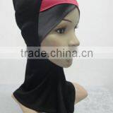 C049 New Style Both Sides Two Color Satin Crossover Ninja Inner Underscarf,full Underscarf to Cover Neck thumbnail-1