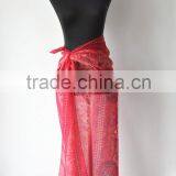 Best Selling Soft Material Custom Printing Polyester Chiffon Beach Sarong thumbnail-2
