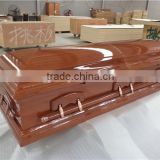 High quality europe antique wooden coffin made in china