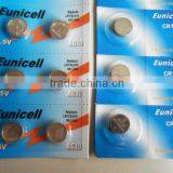 AG10 LR1130 189 LR54 1.5V Alkaline Coin Cell Lr1130 Battery Eunicell