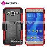 China Mobile Phone Accessories Rugged Detachable Hybrid Silicone + pc Robot Case With Kickstand Suitable for Samsung Galaxy On5 Most Popular thumbnail-4
