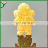 High Fire Color Little Girl Synthetic Mexican Fire Opals for Sale thumbnail-1