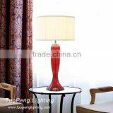 Hotel Bedside Modern Red Vase Table Lamp / Light
