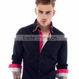 Stylish Triple Collar Black Shirts for Men thumbnail-3