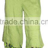 3134 Cotton Boho Harem Casual Pantalon Pants Harem Shirred Waist Cotton Yoga Pants thumbnail-1