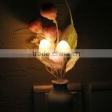 Sensor Night Light Flower LED Lamp EU/US Plug Romantic Colorful Home Decor