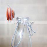 Kitchenware Storage Glass Bottle Empty Clear Glass Milk Bottle With Handle Clip Glass Canister Supplier's Choice thumbnail-5