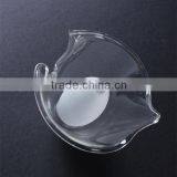 China Supplier Hanging Wall Flower Shape Mouth Blown Pyrex Glass Lamp Shade ,best-selling Home Decoration Glass Lamp Cover thumbnail-4