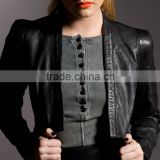 ladies sheep skin leather jacket