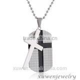 Unisex Custom Design Wholesale IPB Black Plated Jerusalem Cross