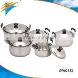 10PCS Stainless Steel Casserole Set Cooking Pot Cookware Set thumbnail-1