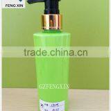 Personal Care Pump Sprayer Sealing Type 100ml Green PET Plastic Bottle