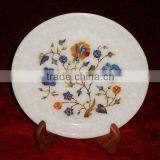 Stone Marble Inlaid Decorative Plate