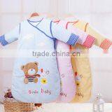 Children's 100% Cotton Baby Long Sleeve Sleeping Bag Detachable Sleeve and Detachable Cotton Fillings Quilt for Four Seasons thumbnail-2