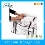 Clothes storage folding non woven vacuum bag