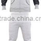 Low Order Custom Tracksuits for Men Grey Colour With Black Arms Hoodie Tops