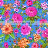 2015 Newest printed floral design pvc plastic table cloth with lace/waved/straight edge