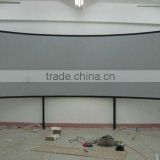 portable front projection screen with eyelet and black border