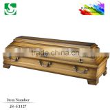 hot sale solid pine coffin box