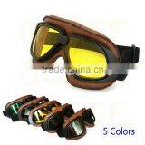 Motocross Goggles Sunglasses Aviator Pilot Cruiser Scooter ATV Goggle 5 Lens thumbnail-1