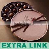 Popular Design Custom Logo Silk Printing Cardboard Round Truffle Packaging Box thumbnail-5