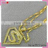 Fancy Long Chain Necklace Women, Imitation Gold Crown Pendant Necklace thumbnail-2