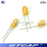 light weight 4.7 micro farad dipped tantalum capacitor supplier