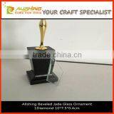 Promotional Beveled Jade Glass Moon Ornament/Blank Moon Ornaments thumbnail-1