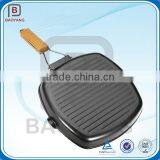 Pre-seasoned High Quality Cast Iron Fry Pan With Removable Handle thumbnail-1