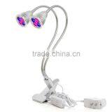 Led Grow Light, 10W Desk Clip Lamp with 360 Degree Flexible Gooseneck and Double on/off Switch for Indoor Plants