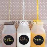 Tin Lid and Plastic Straws. 16 Oz. Fashion Drinking Bottle thumbnail-2