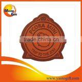 Custom Logo Embossed Black Leather Patch thumbnail-5