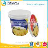 1L Designer IML Plastic Ice Cream Cup,Ice Cream Container With Template. thumbnail-1