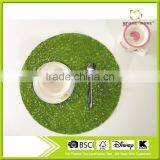 Round PVC Woven, Indoor/Outdoor Placemat, Set of 12, Many Colors thumbnail-5