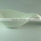 Heat Resistance Unique Spoon Shape Ceramic Soup Bowl Serving Bowls For Hotel Restaurant Use thumbnail-2