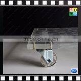 Modern Clear Acrylic Serving Hand Cart With 4 Wheels Acrylic Trolley Coffee Table thumbnail-4