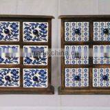 Ceramic Drawers,Ceramic Drawer Wooden Chest,Wooden Drawers,Designer Drawers thumbnail-1