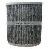 VIET NAM VERTICAL ROCK CEMENT POT thumbnail-1