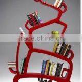 2016 Cheap Price High Quality New Style Fiberglass Modern Tree Shaped Bookshelf thumbnail-1