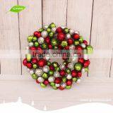 GNW CHWR-1605037 Wholesale New Design Colorful Christmas Ball Ornament Wreaths thumbnail-2