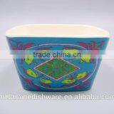 Square Deep Classical Melamine Soup Bowl for Kid Children thumbnail-1