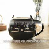 Factory Directly Sell Black Cat Shaped Ceramic Mug thumbnail-1