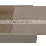 Christmas Gift Unfinished Wooden Cloth Packing Box With Sliding Box thumbnail-1