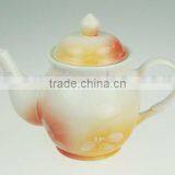 1 Litre Hand-painted Ceramic Teapot thumbnail-1