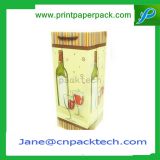 Custom Lucury Paper Bag Gift Packaging Bag Packing Carrier Promotional Glass Wine Bag